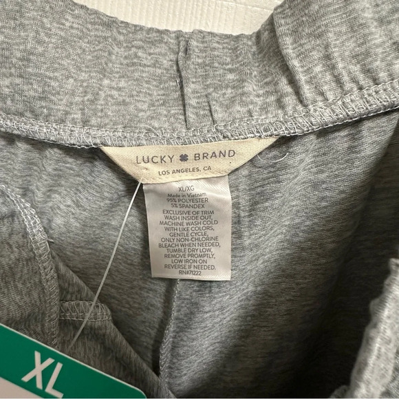 Lucky Brand pants women's XL Straight leg Lounge Drawstring pockets elastic - Picture 5 of 5